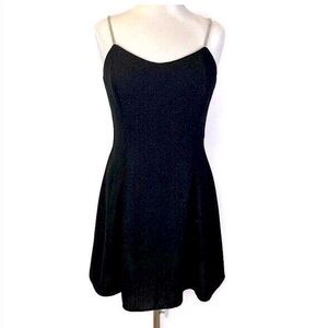 Jessica McClintock Gunne Sax Babydoll Mini Dress Vintage Rhinestone 9/10